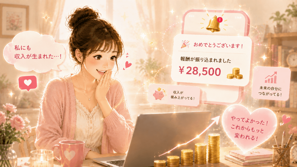 仕事と育児、自分の人生を両立させる母親のイラスト