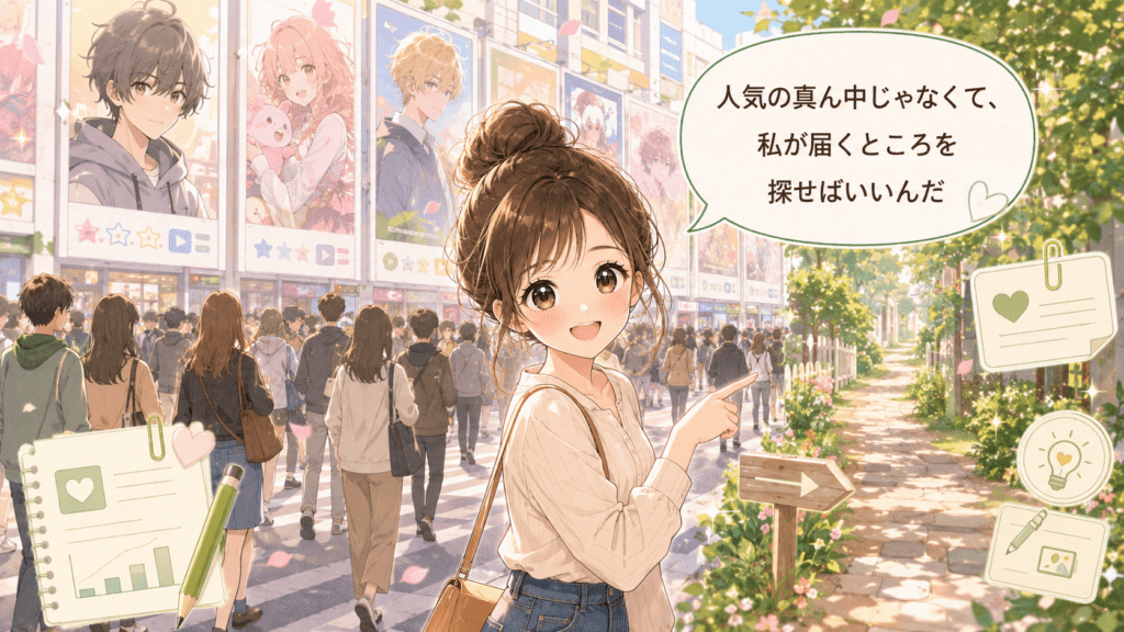 人気ジャンルの激しい競争を避ける考え方