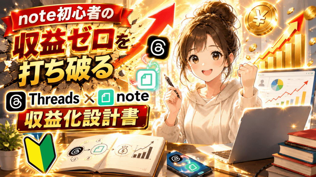 note初心者向けThreads×note収益化設計書