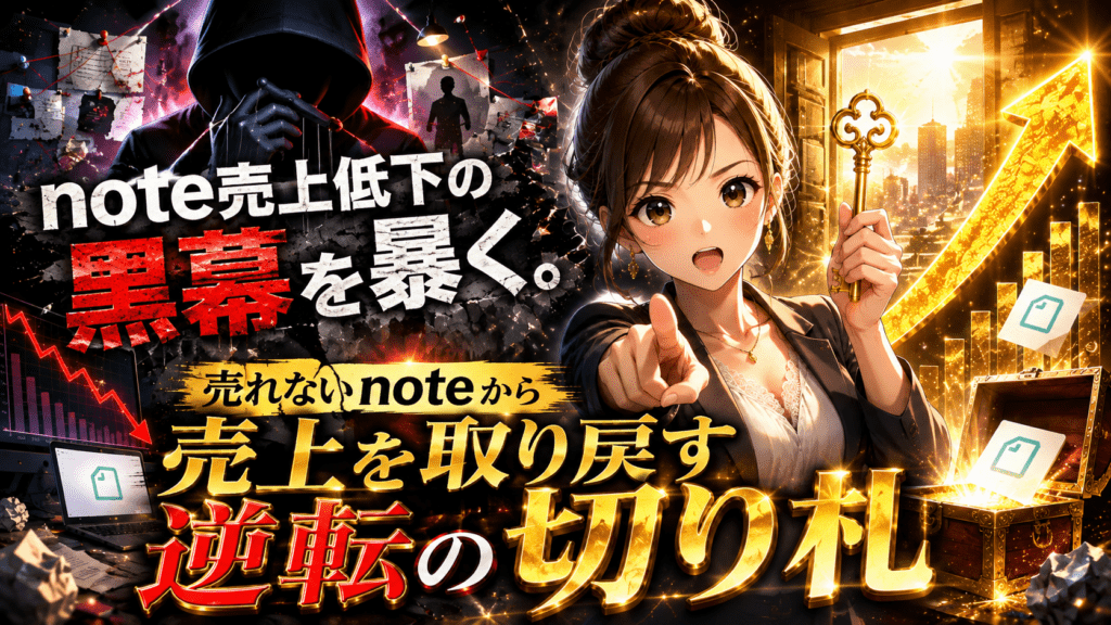 売れないnoteから売上を取り戻すための原因分析と改善策