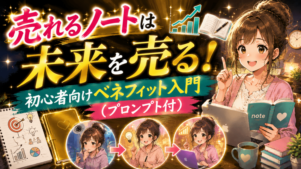 売れるnoteは未来を売る 初心者向けベネフィット入門