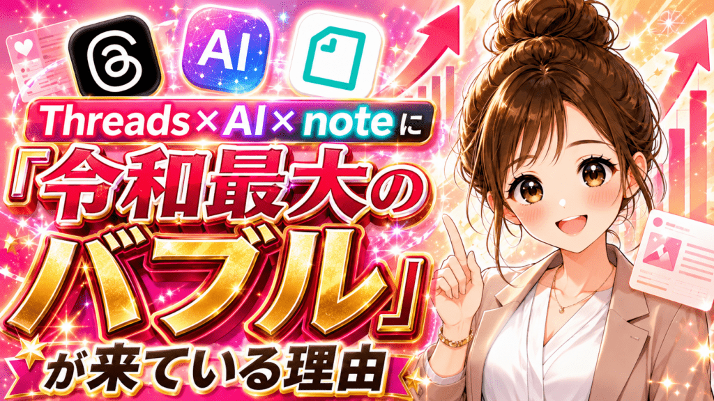 Threads×AI×noteに令和最大のバブルが来ている理由