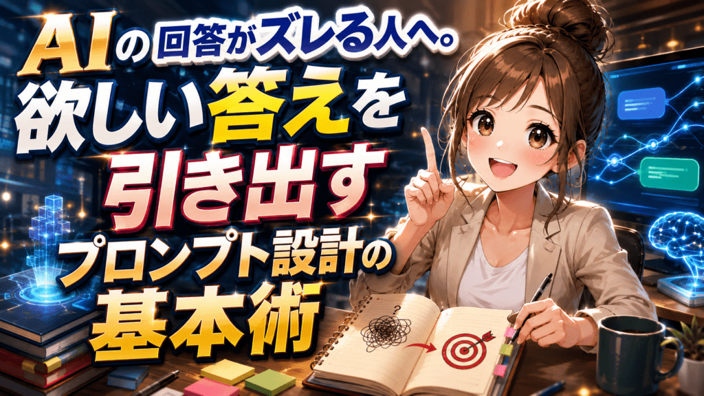 AIの回答のズレを防ぐプロンプト設計の基本術