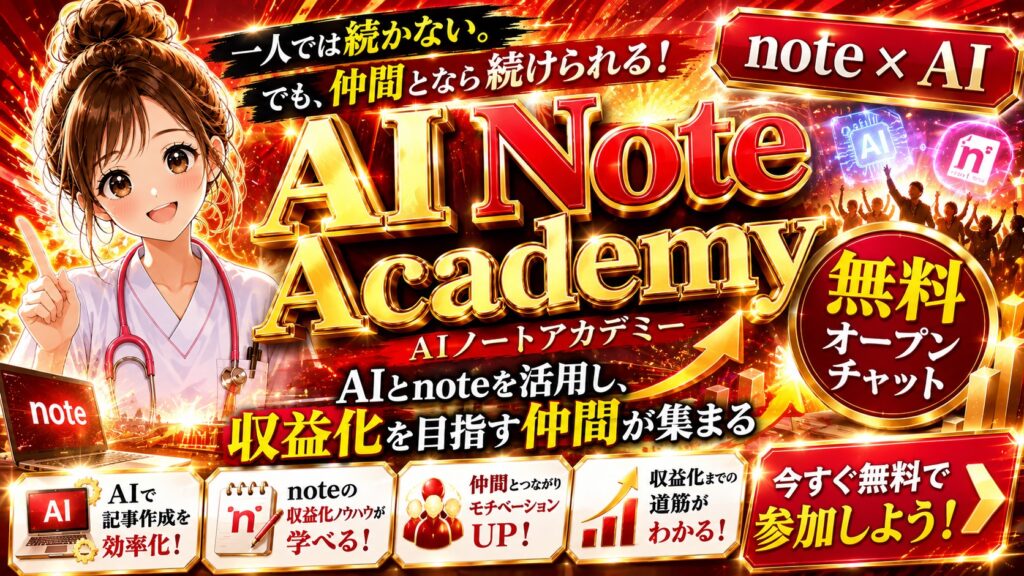 無料コミュニティ「AI Note Academy」の案内