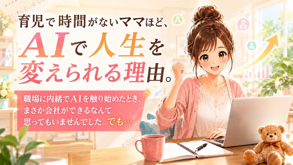 育児と仕事を諦めずAIで在宅起業へ踏み出す母親