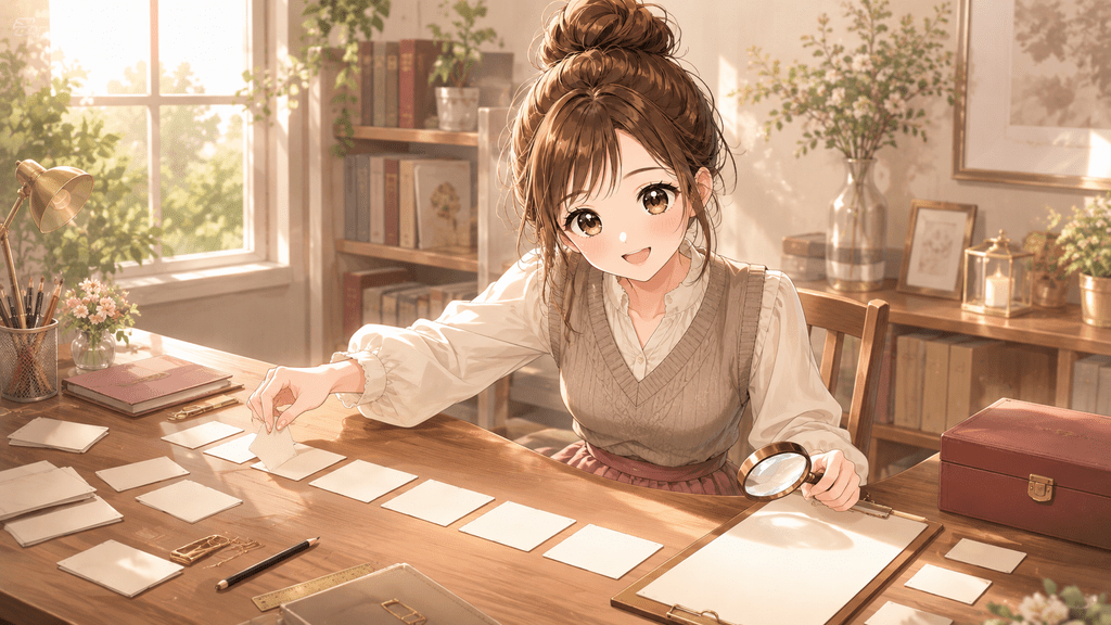 公開前チェックリストを使って有料ラインを確認する女性のイラスト