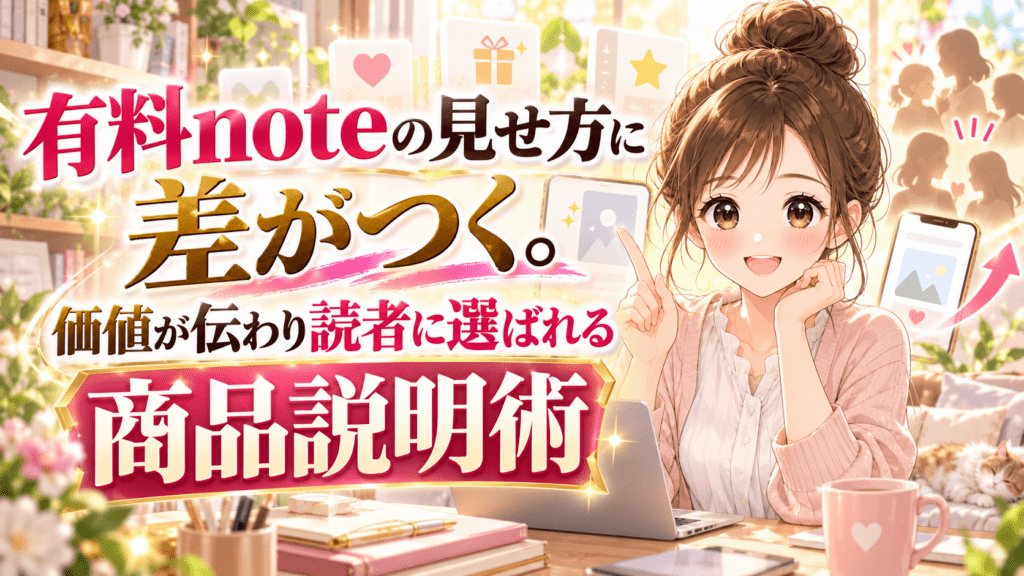 有料noteの価値が伝わる商品説明術