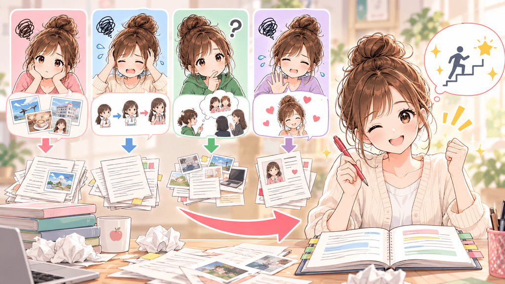 自分語りになりやすい4つの書き方を改善する例