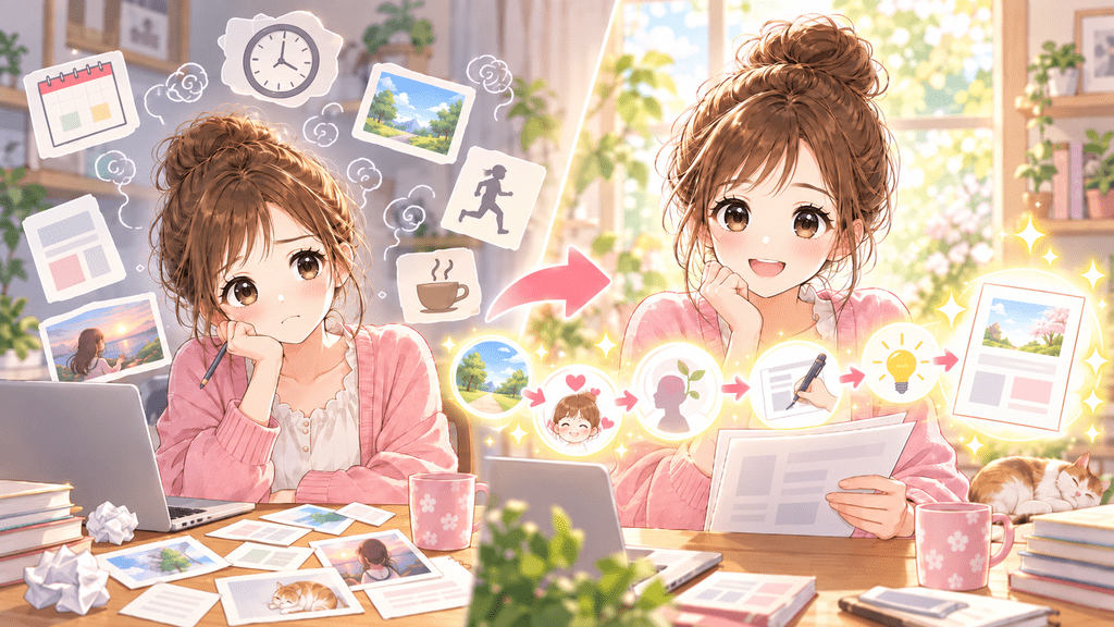 有料noteの体験談に本音を加えて書き直す女性
