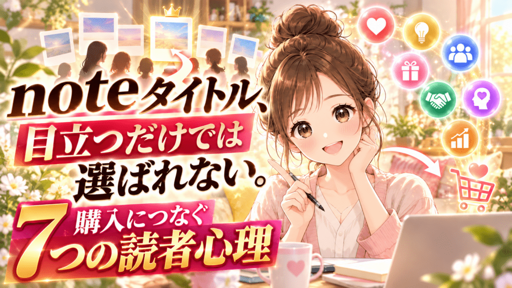 有料noteのタイトルを読者心理から考える7つのポイント