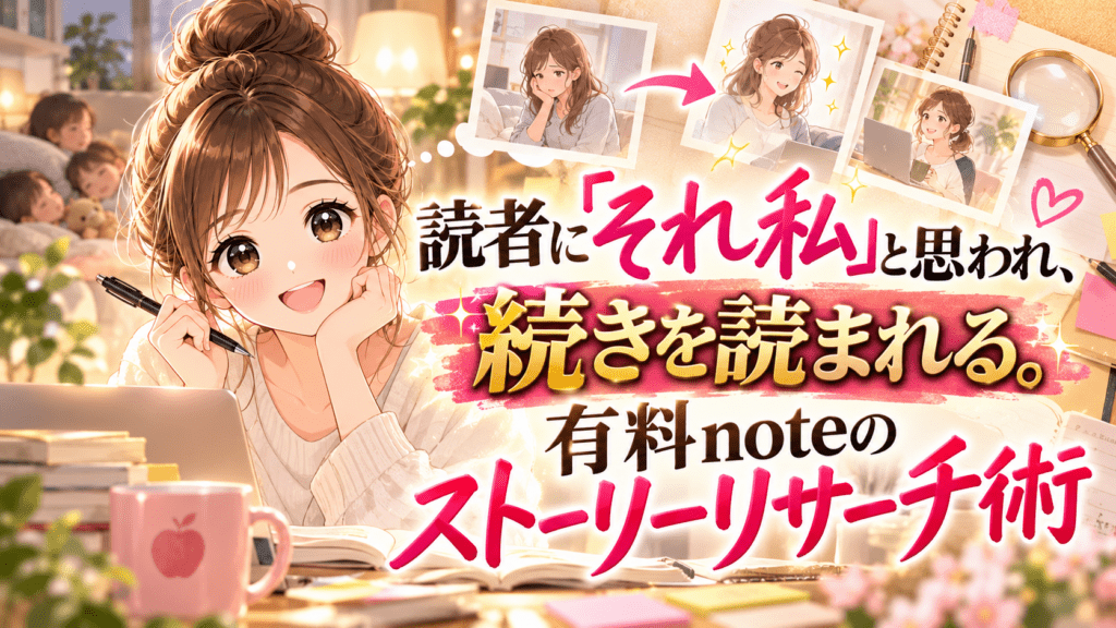 読者に「それ私」と思われる有料noteのストーリーリサーチ術