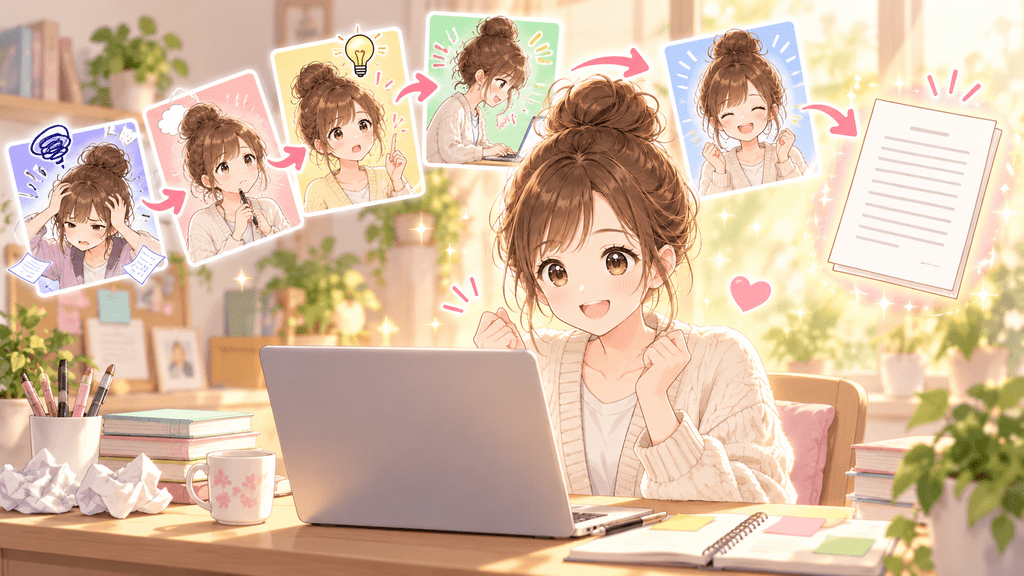 自分の失敗を今の考え方が伝わる体験談に変えるワーク