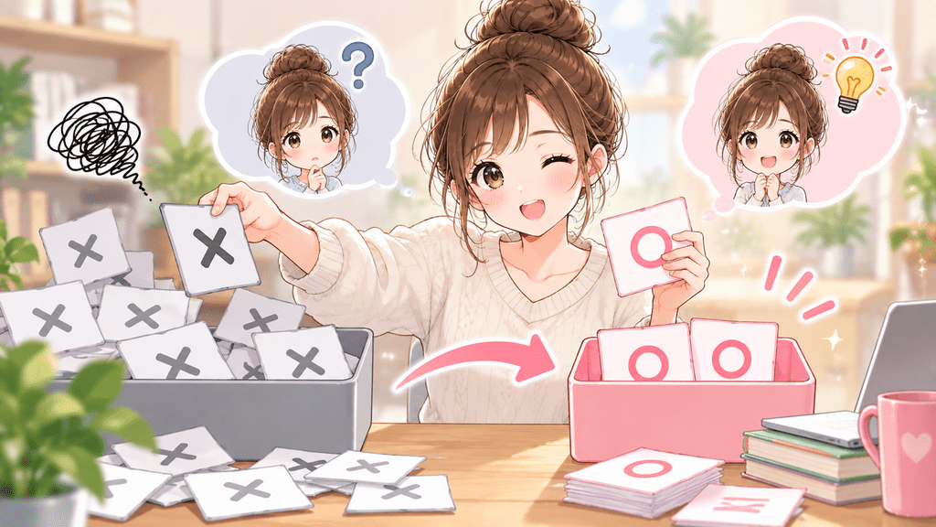 有料noteのQ&Aに入れる質問と入れない質問を選ぶ様子